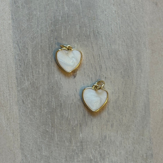 FRESHWATER PEARL HEART CHARM
