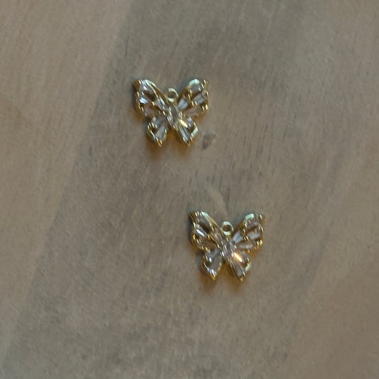 ZIRCONIA BUTTERFLY CHARM