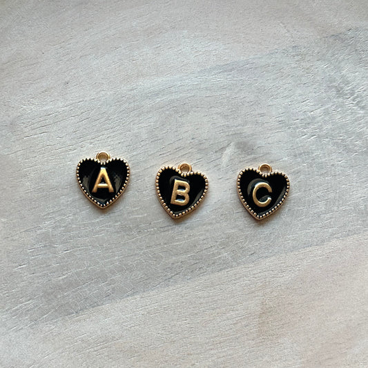 INITIAL BLACK HEART
